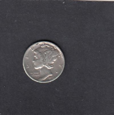 Beschrijving: 1 Dime MERCURY